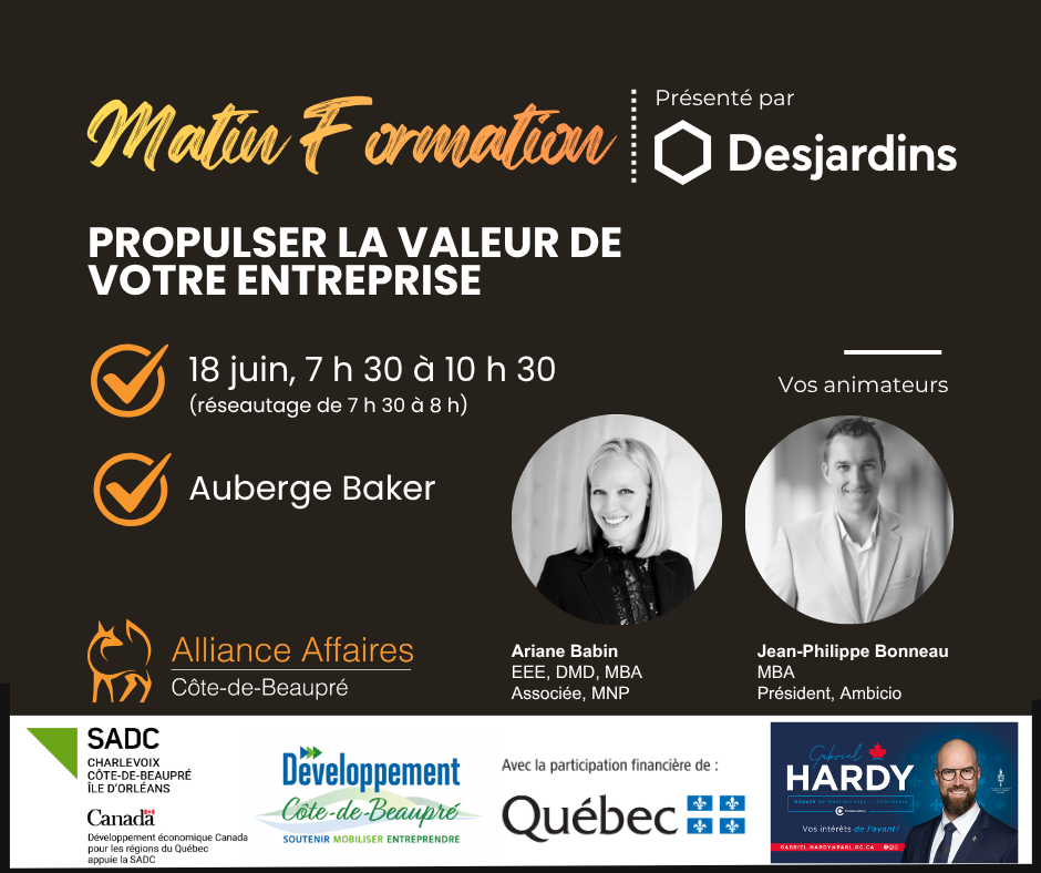 Propulsez la valeur de votre entreprise