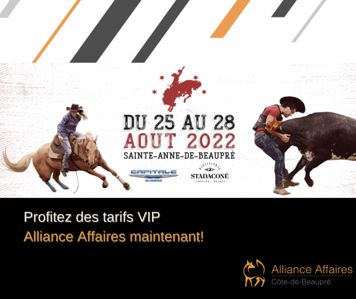 En collaboration avec le Rodéo MSA, Alliance Affaires vous invite au Festival Western!